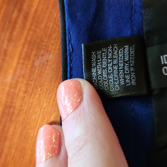 Express Design Studio black and royal blue pencil skirt size 4 - Picture 6 of 8